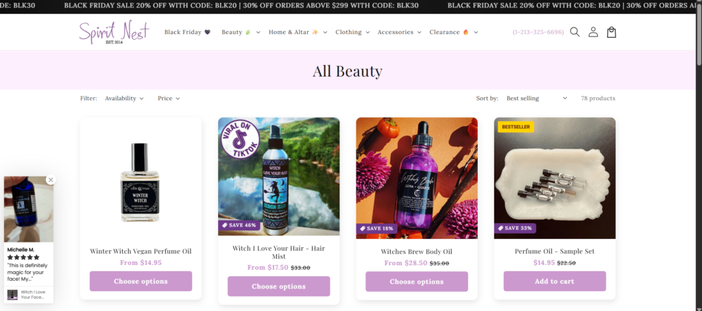 example branding ecommerce witches brew