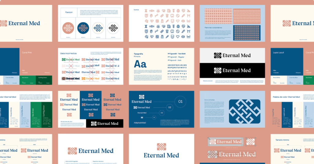 small business branding example eternal med